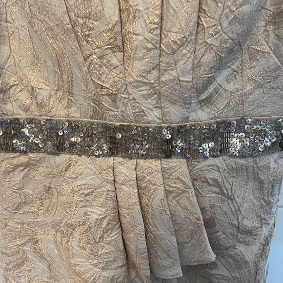 Strapless mini with crepe and sequin detail - Picture 3 of 4